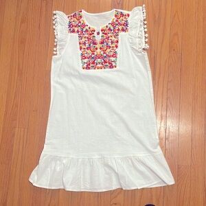 White embroidered dress